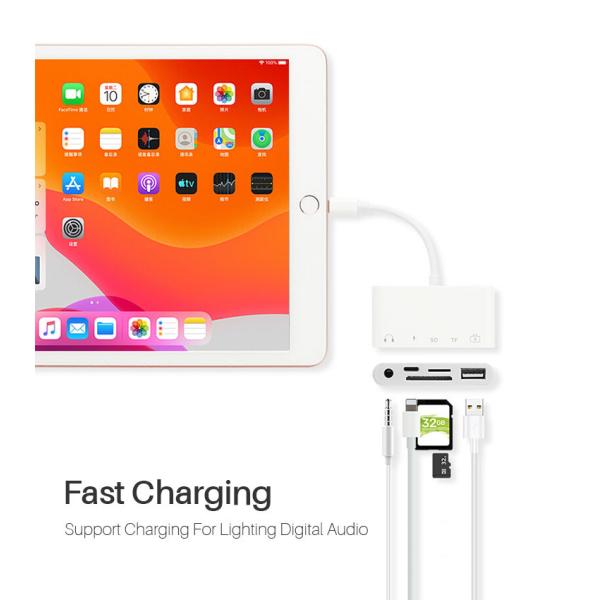 plug playing 5 In 1 USB OTG Lightning Adapter For Apple