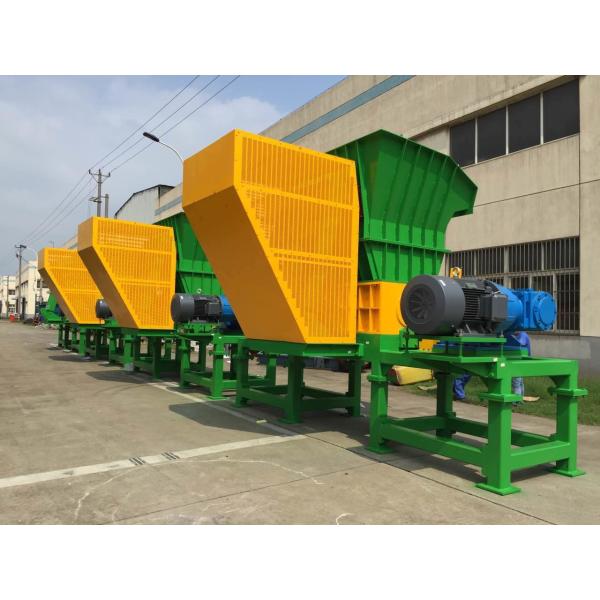74 Blade Two Shaft Shredder , CE plastic drum shredder