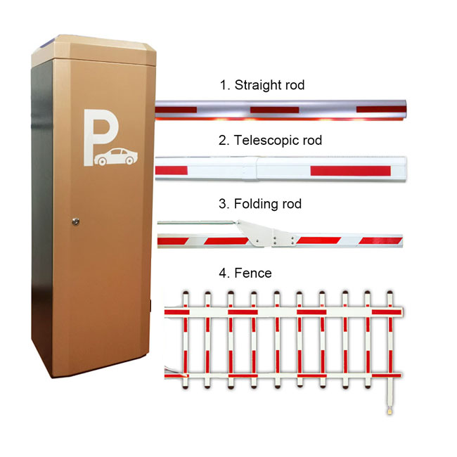 Insulation Level F Parking Car Toll Barrier Gate With 1.5-6M Boom Length Straight Arm