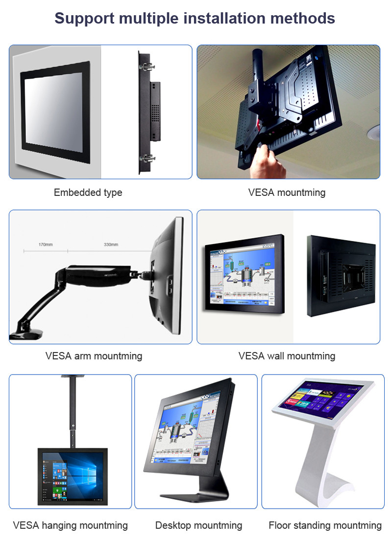 17 Inch All In One Industrial PC Touchscreen Computer For Embedded Terminal