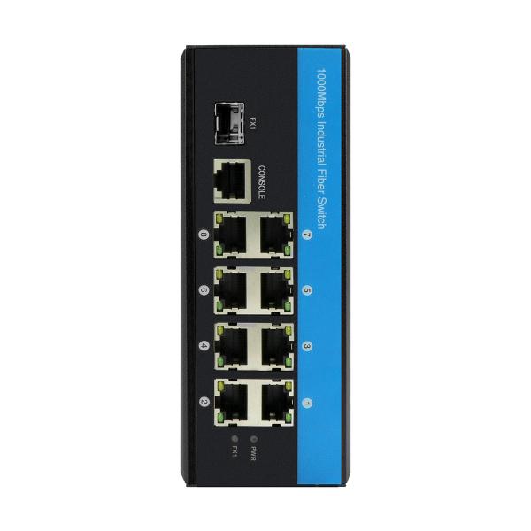 Quality 10 Port L2 Managed 10/100/1000Mbps Harden Ethernet Switch Optical Fiber Switch With Sfp for sale