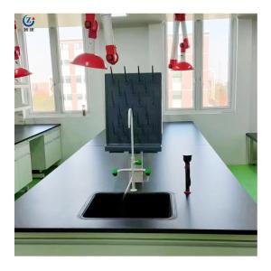 China Customized Length Lab Island Bench Work Table 75x90cm With 2 Lockers 2 Doors wholesale