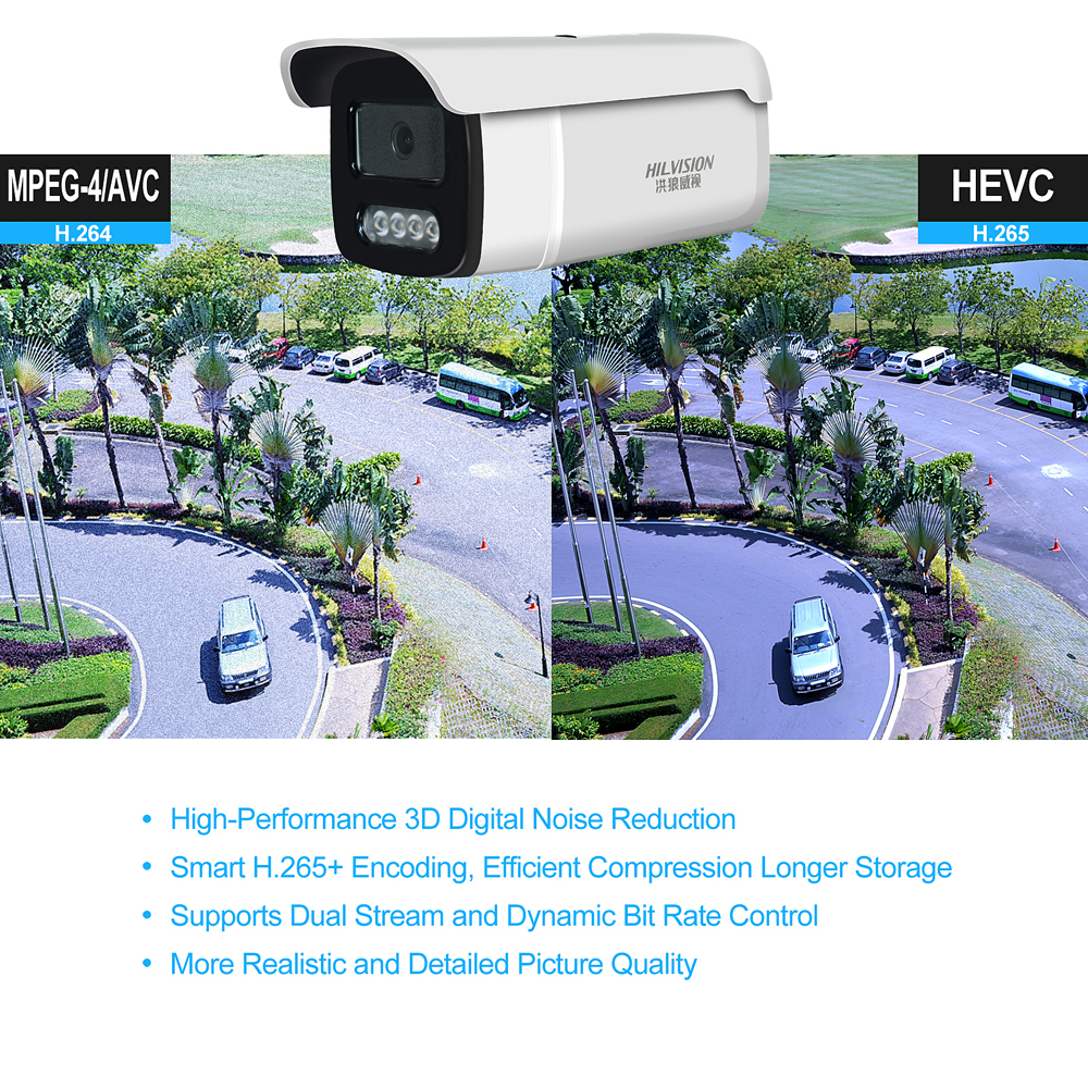 C2250TQ-10A Black Light Full Color Network Security Camera With Built-in Mic And H.265