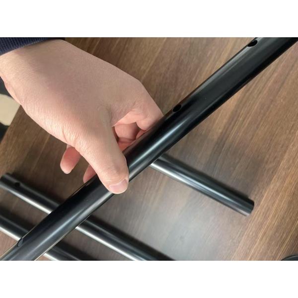 Customized Aluminum Round Tube Black Hard Anodized 30μM Retractable Aluminum Tube Bracket Wall Thickness 1mm Or Custom Made