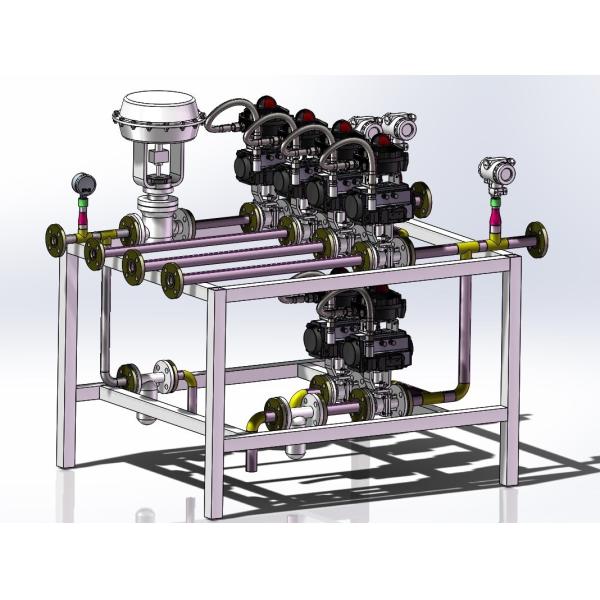 Skid Mounted Custom Automated Machines Air Preparation Regulating Valves Manifolds
