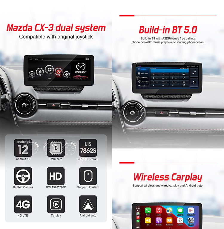 Multi Touch Mazda Car Stereo , Multimedia Mazda 2 Android Head Unit