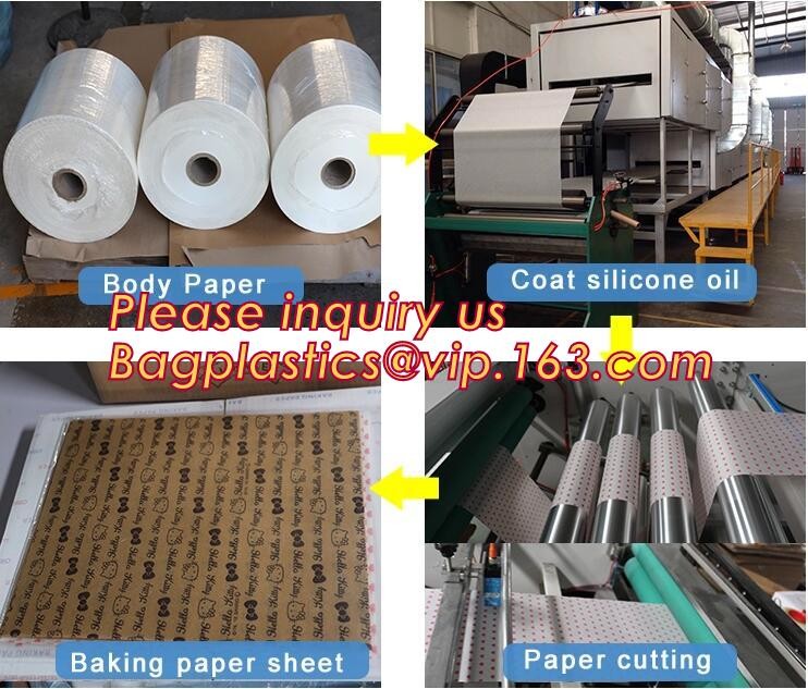 5M*37CM width non-stick silicone coated baking parchment paper,roasting paper for grill,line,cooking,BBQ bagplastics pac