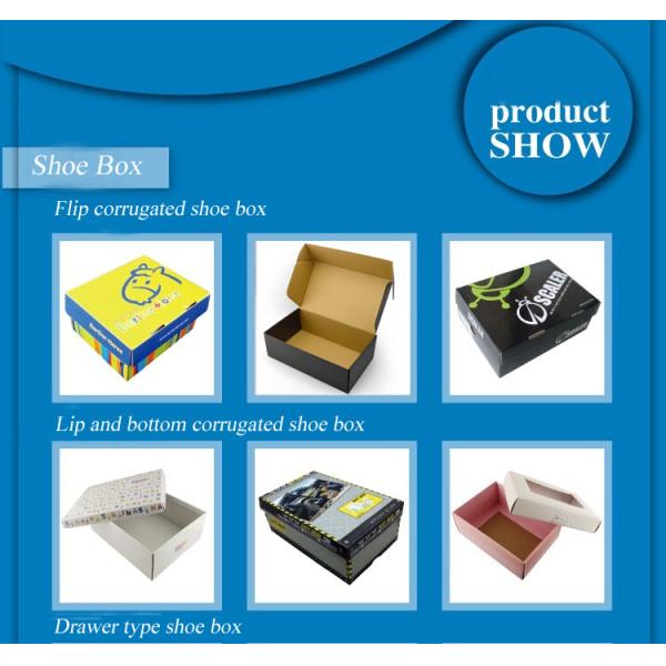 Custom Design Printed Corrugated Paper Shoe Box