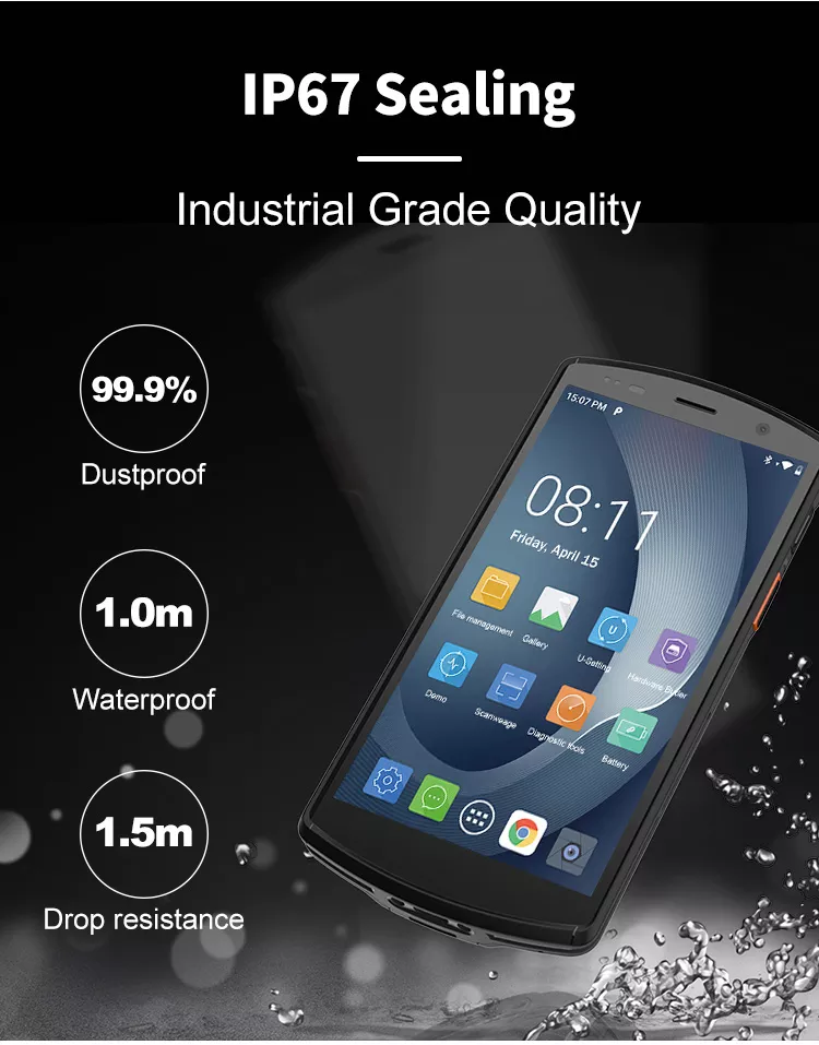 URO VO DT50 Industrial Rugged Handheld Barcode Scanner Data Collector Android PDA Terminal