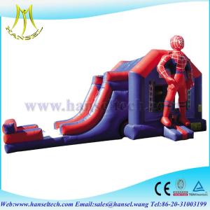 Hansel perfect inflatable spider man bouncy castle with slide combo