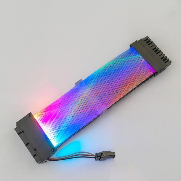 Computer Game LED single headlight 24Pin RGB extension cord male to female connector sync cord cable