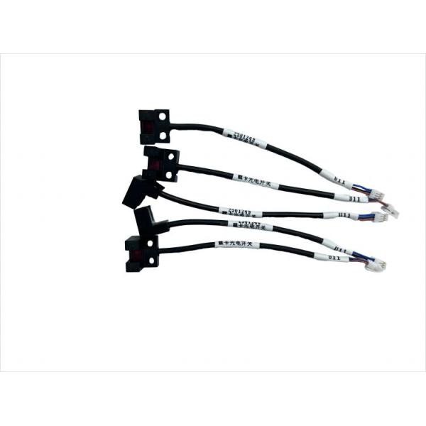 Waterproof Black Poke Card Photoelectric Switch Electronic Wiring Harness Halogen Free Flame Retardant