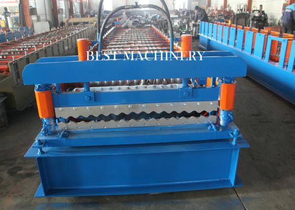 Quality Auto Standard Rib Corrugated Roofing Sheet Roll Forming Machine Electric control 8.5kw for sale
