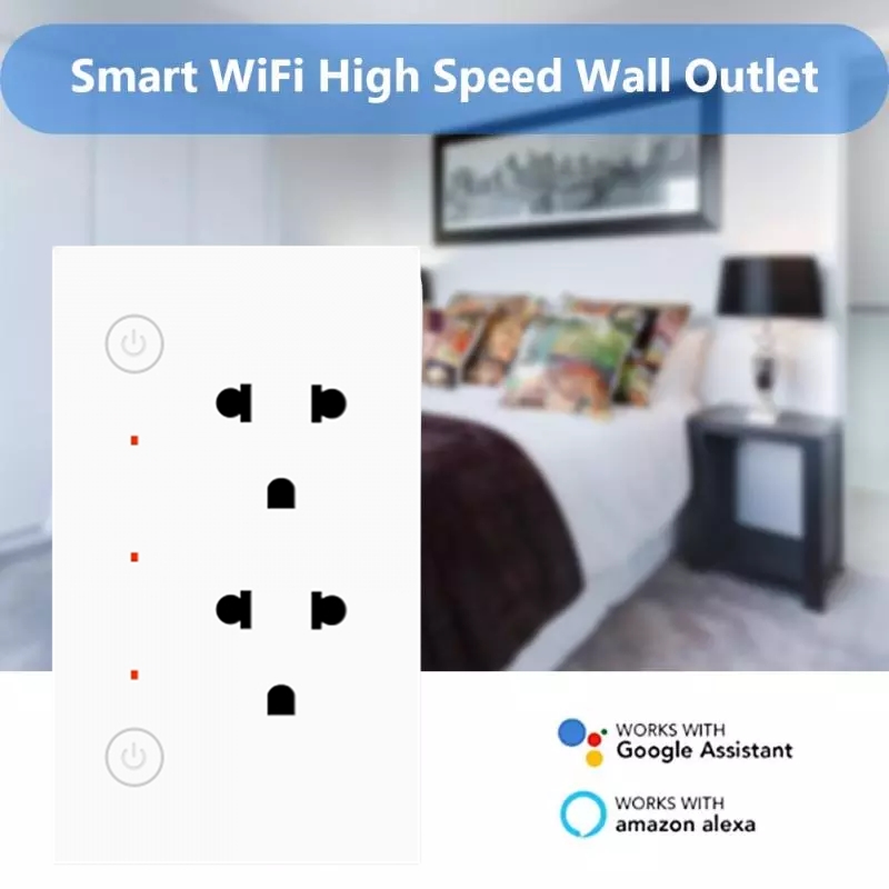 16A 3kw Wireless Multi Plug ZigBee Multi Outlet Remote Control