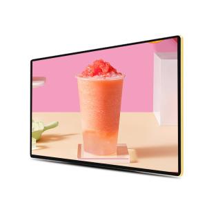 Menu Board 400nits 8ms Wall Mounted Digital Signage CCC