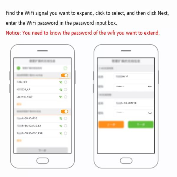 Long Distance Range Dual Band 2.4G 5.8G Signal Amplifier Router Wireless Extender Wifi Booster
