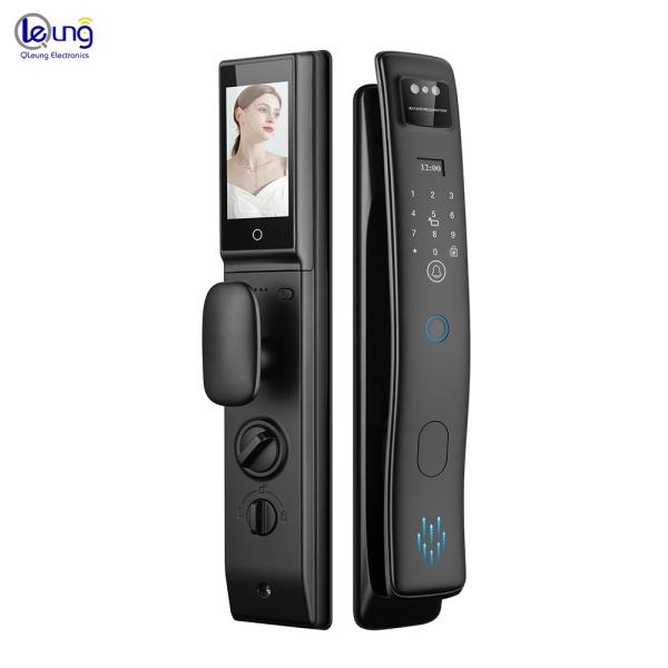 Quality S958max Automatic 3D Face Recognition Tuya Intercom Camera Fingerprint Smart Lock for sale