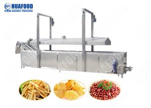 China Automatic Puffed Snacks Continuous Fryer Machine , Potato Chips Frying Machine wholesale