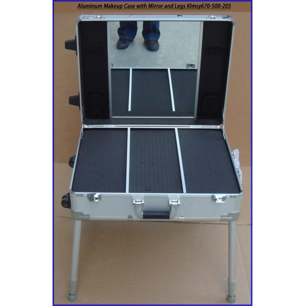 Rolling Makeup Desk Case with Lighted Mirror KLCBY560-215-660