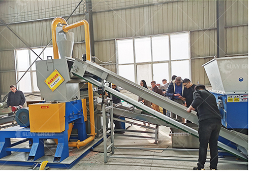 100-1000kg Capacity Scrap Copper Cable Recycling Machine For Copper Plastic Separator