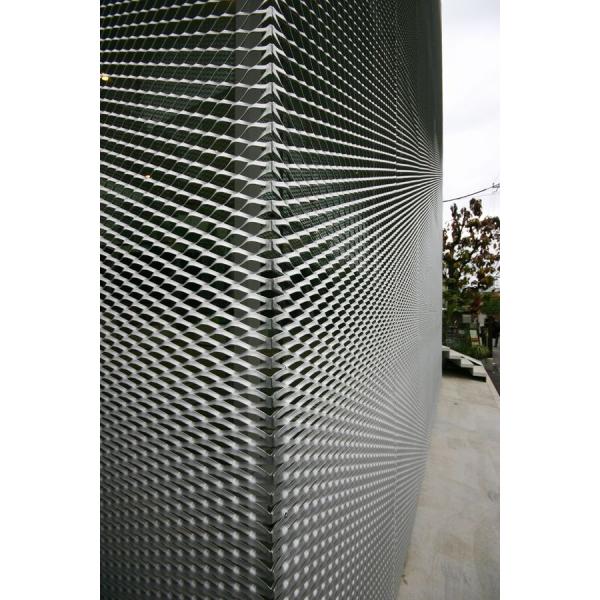 Security Walls Partition Expanded Metal Mesh, Architectural Metal Screen Facade
