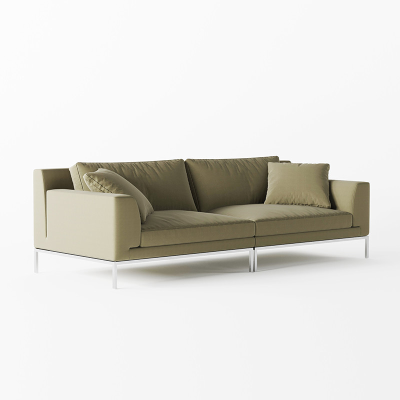 China Green Leather Office Sofa Set PU Leather Furniture Modern Sofa wholesale