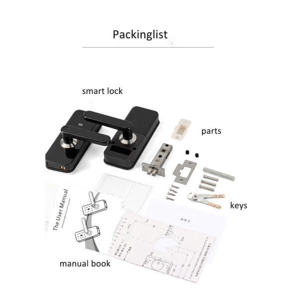Home Security Fingerprint Smart Wifi Door Lock Keyless Entry Door Lock With Keypad IC Card For