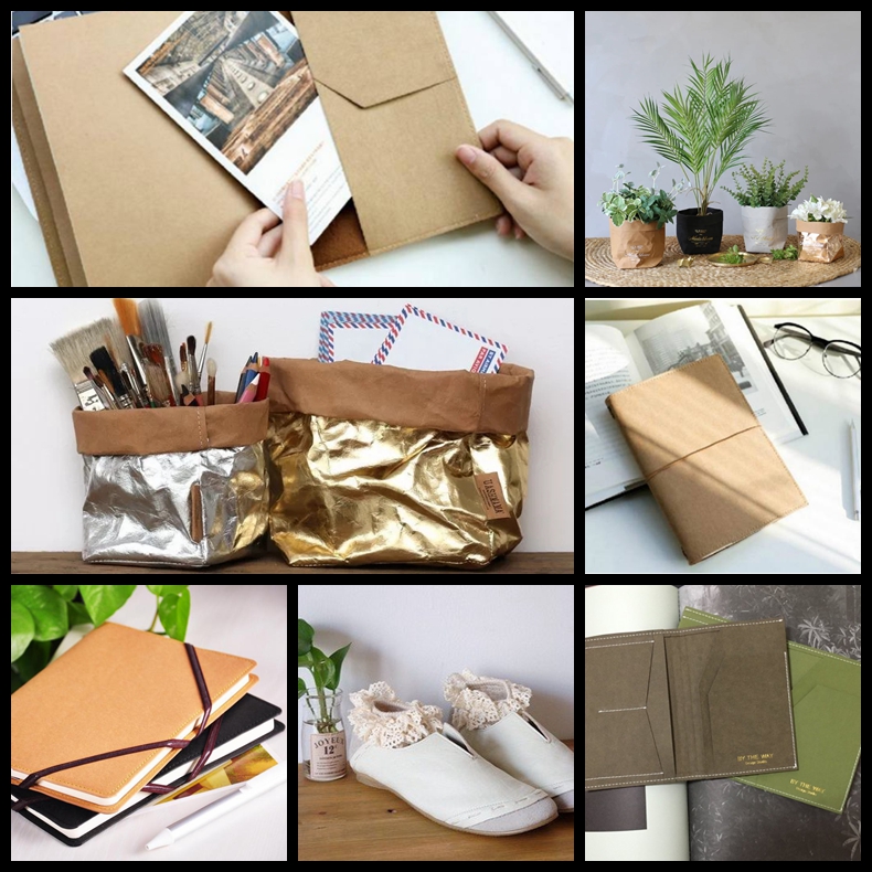 Moisture Proof Multicolor Washable Recycled Kraft Paper Roll For Plan Bag