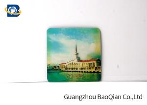 Round / Square Shape Custom Drink Coasters 3D Lenticular UV Offset CMYK Printing