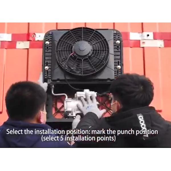 LCD Display Split Truck Parking Air Conditioner DC12V 3500BTU