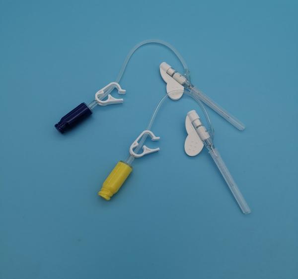 Quality 22G Disposable Butterfly Positive Pressure Type Iv Cannula Routine Infusion For Adults Blue for sale