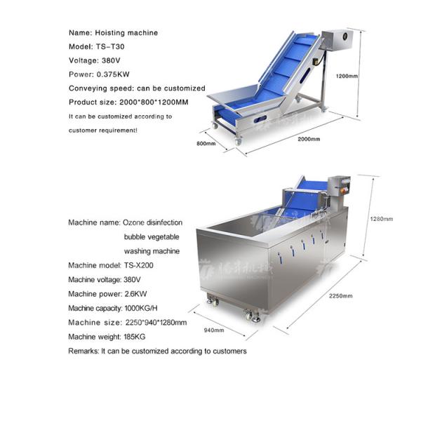 SS Fruit And Vegetable Hair Roller Bubble Cleaning Machine 800KG/H