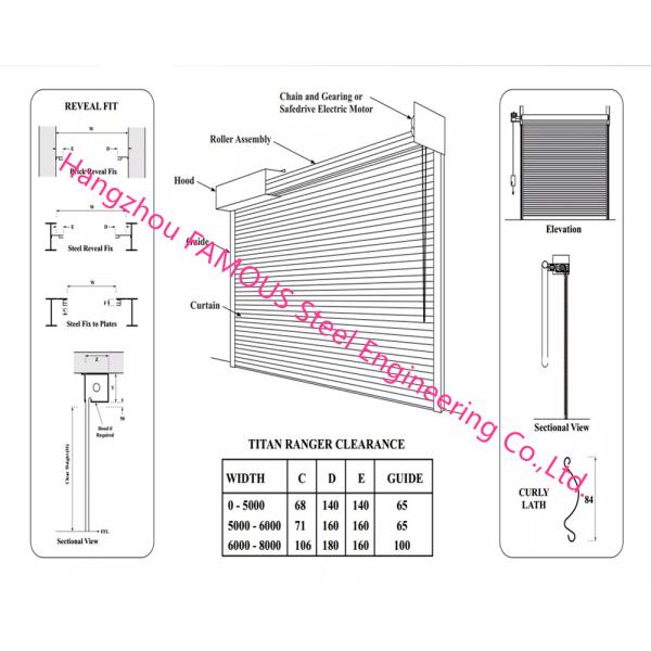 Fire Prevention Motorized Steel Sliding Doors With American Standard Industrial Folding Door