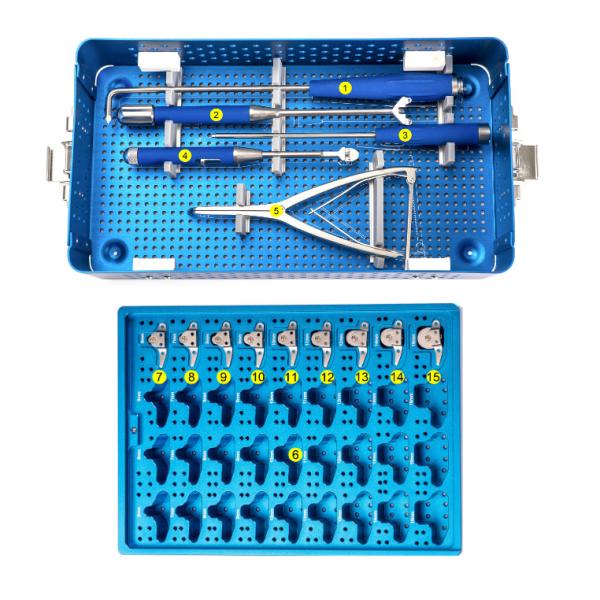 Spine Bone Interspinous Spacer Device Set Spinal Implantation