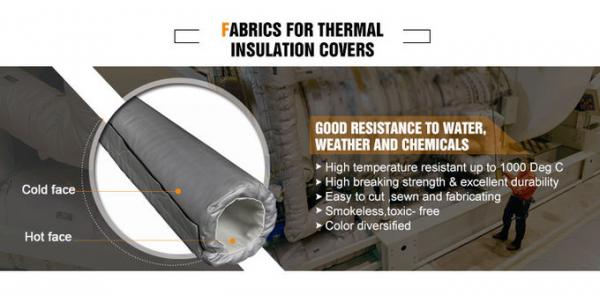 Vermiculite Coated Silica High Temperature Fiberglass Cloth Working Temperature 1100C