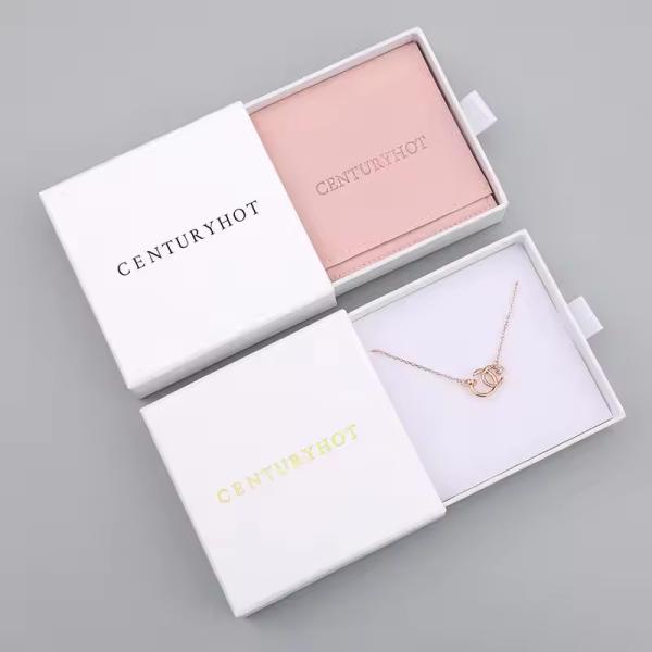 Matt Lamination Slide Out Jewelry Box With Foam Tray Eco Friendly