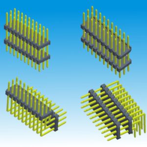 China 2.00mm Pin Header Triple Row Straight Right Angle wholesale