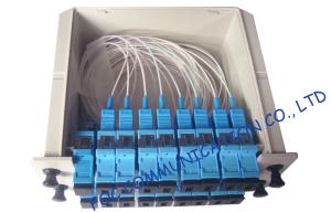 China SC / UPC fiber optic splitter telecom Cassette Box Type / Rack Mount optical splitter wholesale