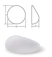 Anatomical 125cc Silicone Gel Breast Implants Snow Prosthesis IOS 13485