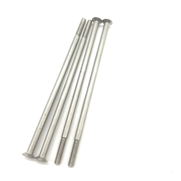 316 Stainless Steel Countersunk Head Hexagon Socket Screw Stainless Steel Extension Screws For Medical Equipment Countersunk Head Extra Long Machine Screws SUS316 Material M4x100