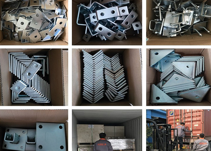 Factory Price Electrical Zinc Angle Flat Plate Channel Fitting Brackets