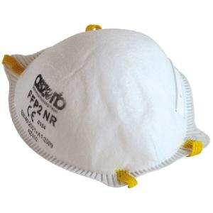Non Irritating FFP2 Mask White Color Dust Prevention Anti Flu Help Limit Germs Spread