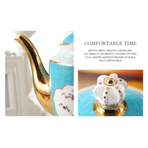 1500ml 24K Matte Bone China Breakfast Set