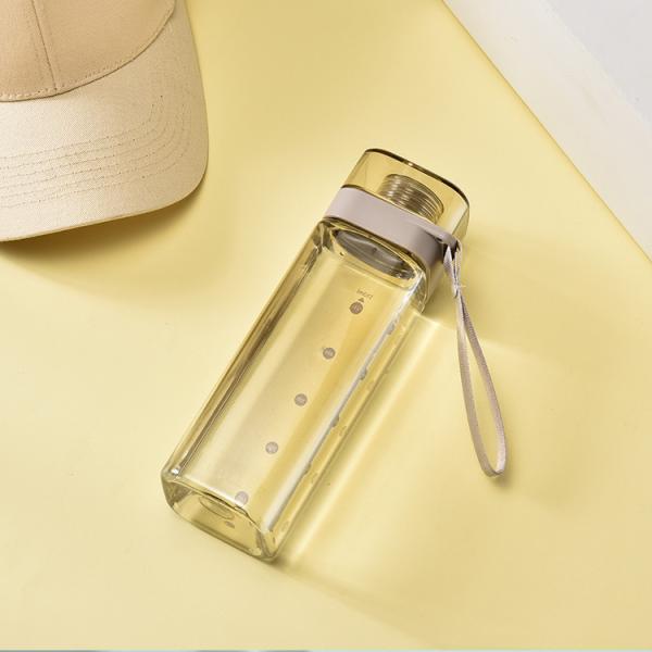 Sample Provided 700ml Capacity Custom Logo Square Water Bottle for Student Sports