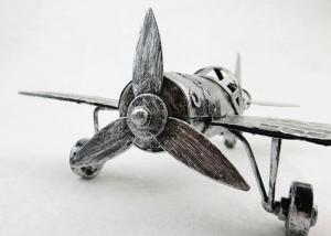 China Fighter Model Metal Decorations Art Crafts Iron Material For Office Desk Decor wholesale