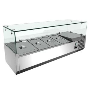 201 SS 120W Table Top Fridge Freezer For Salad