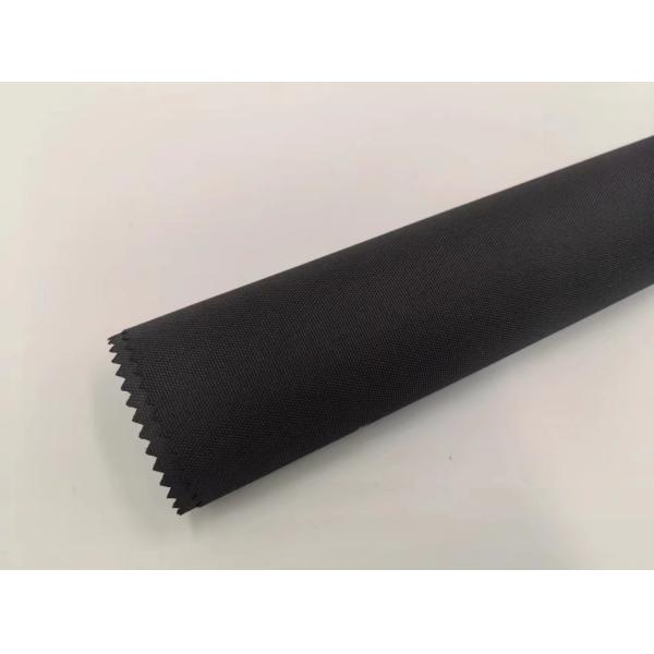 Black 300D Polyester Oxford Fabric 600D PU coated Mildew Resistant Flame Retardant Material