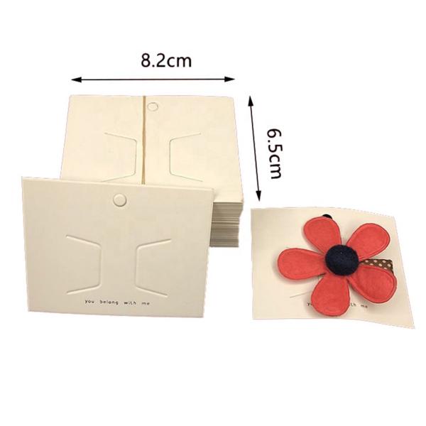 Brief Earring Necklace Jewelry Display Cards Printing Fashion Designs