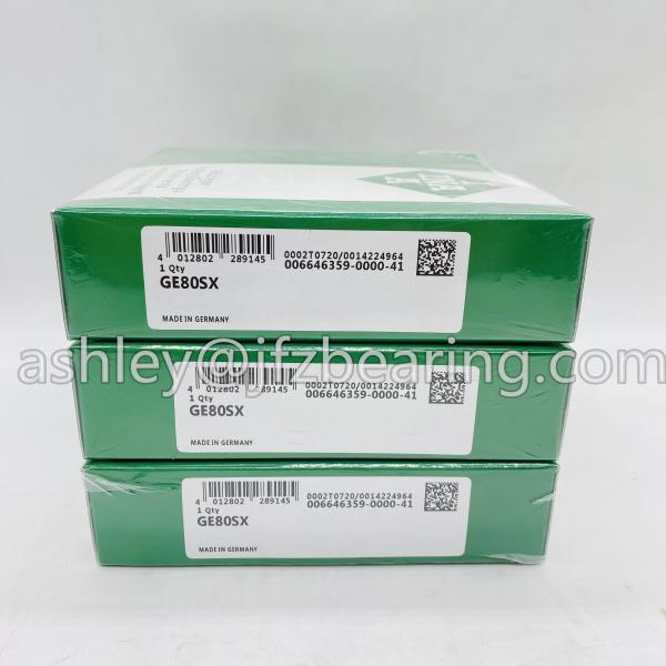 GE80-SX Spherical plain bearing Angular contact spherical plain bearing,requiring maintenance, sliding contact surface: