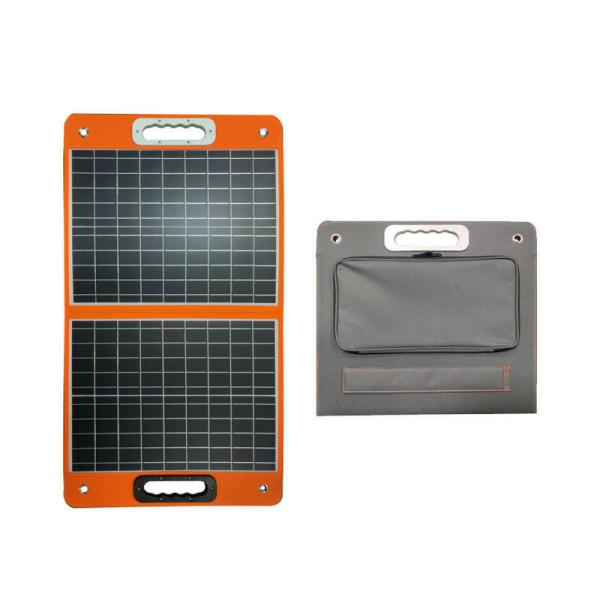 Quality 60W Monocrystalline Silicon Foldable Solar Panels With USB Output 12V/1.5A for sale